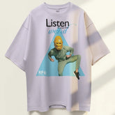 ApeLabs Unisex Tshirt Oversized- Ash Lilac