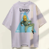 ApeLabs Unisex Tshirt Oversized- Ash Lilac