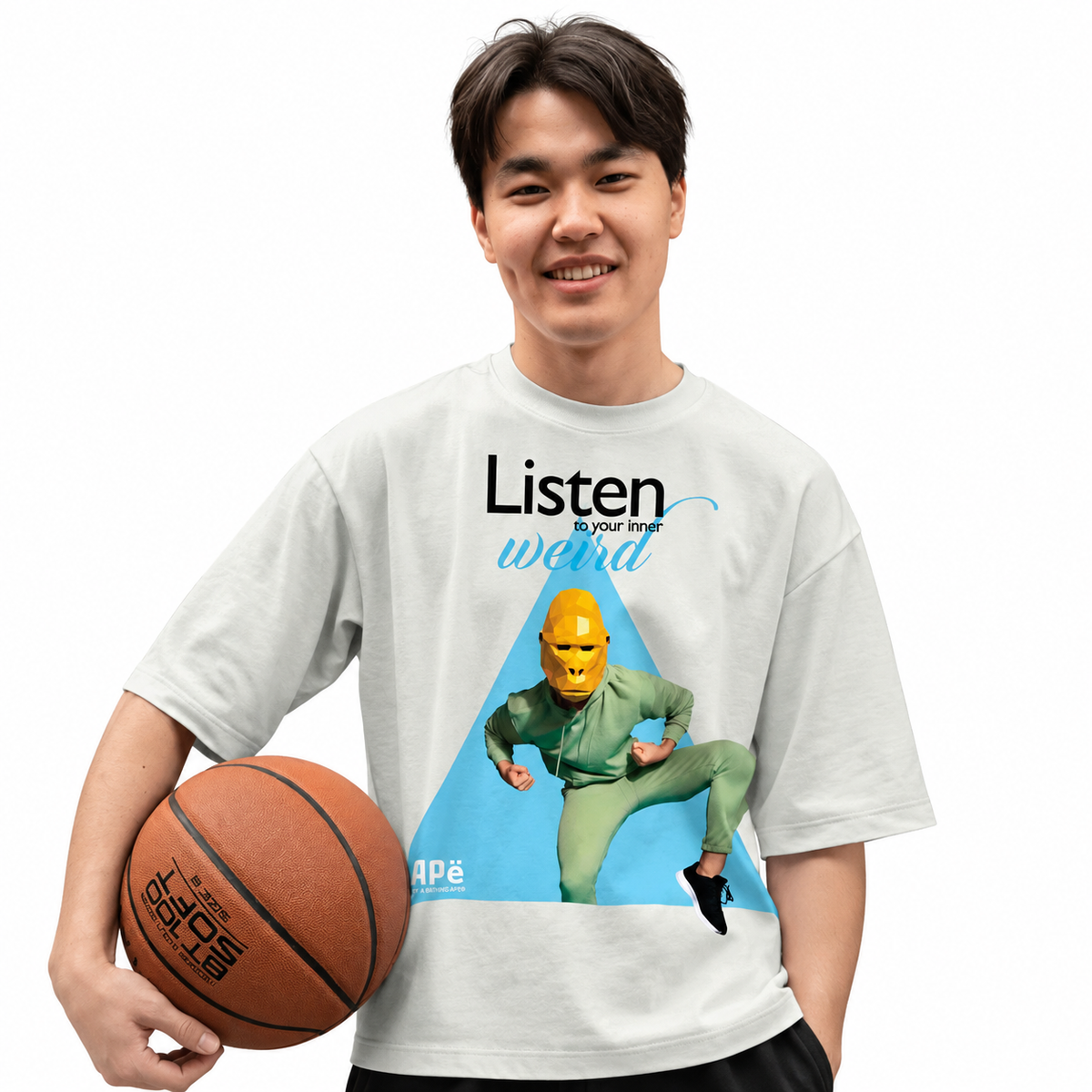 AirSpin Earbuds + Oversized T-Shirt Combo