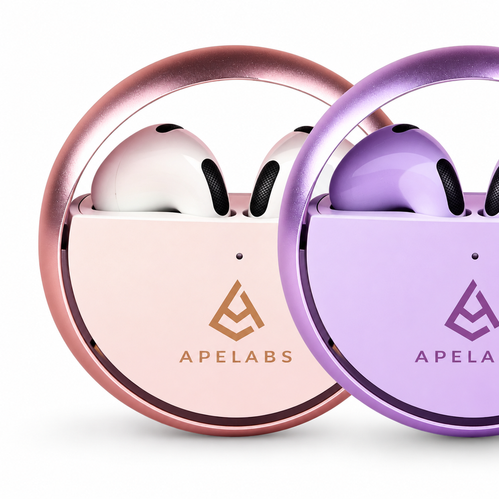 ApeLabs AirSpin Twin Pack – Set of 2 Wireless Earbuds with HD Sound, ENC Calling, Long Battery Life, Value Combo Pack