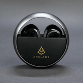 AirSpin Leather Black (Renewed) –Wireless Earbuds | Like-New, Fully Tested, 30-Day Warranty, HD Sound