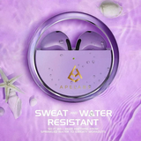AirSpin Iced Purple– Refurbished Wireless Earbuds | Like-New, Fully Tested, 30-Day Warranty, HD Sound