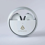 AirSpin Moon Silver (Renewed) – Wireless Earbuds | Like-New, Fully Tested, 30-Day Warranty, HD Sound