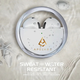 AirSpin Moon Silver (Renewed) – Wireless Earbuds | Like-New, Fully Tested, 30-Day Warranty, HD Sound