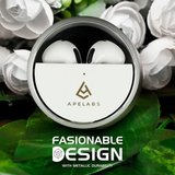 AirSpin Moon Silver (Renewed) – Wireless Earbuds | Like-New, Fully Tested, 30-Day Warranty, HD Sound