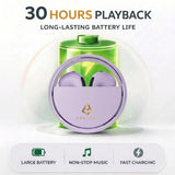AirSpin Iced Purple Premium Earbuds