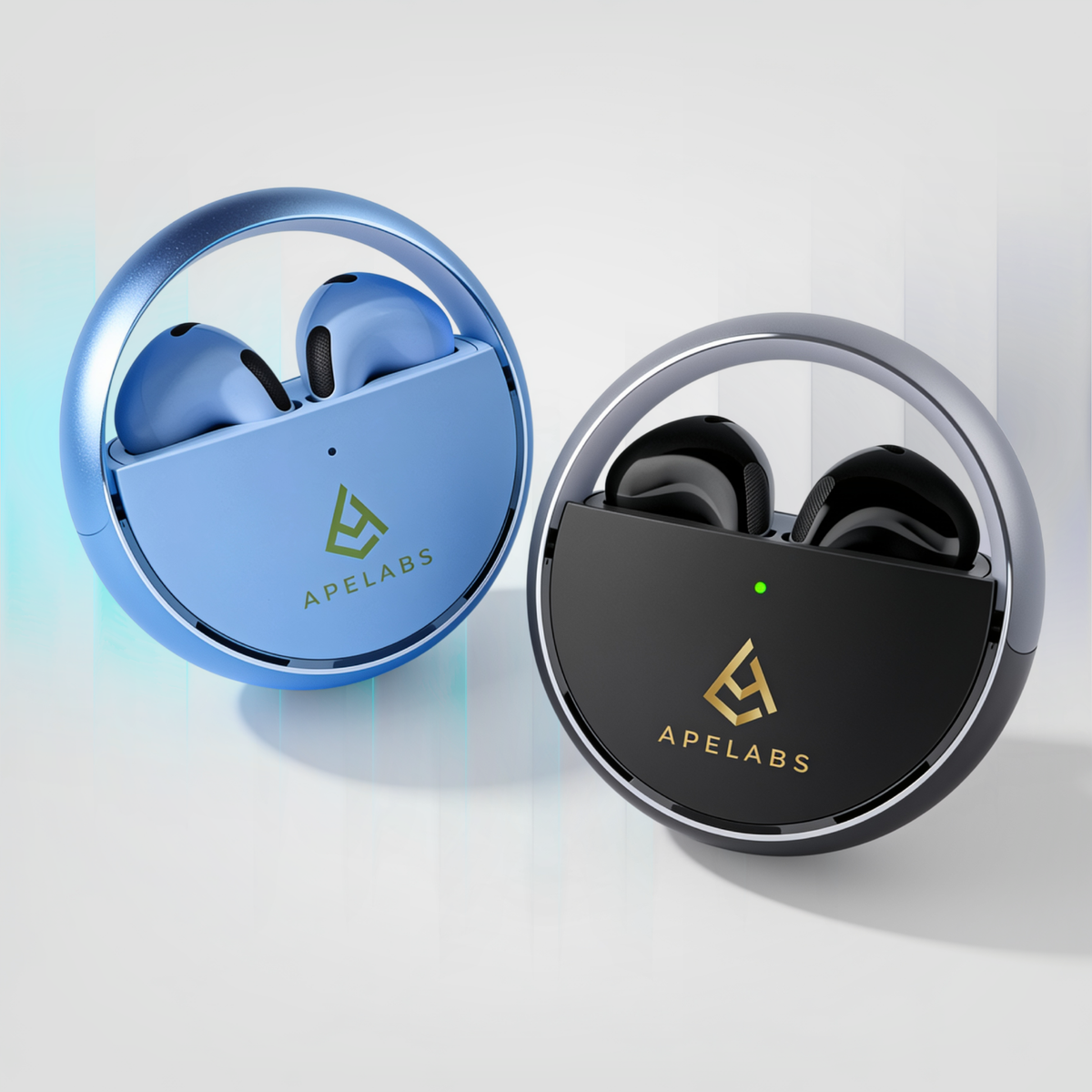 ApeLabs AirSpin Twin Pack – Set of 2 Wireless Earbuds with HD Sound, ENC Calling, Long Battery Life, Value Combo Pack