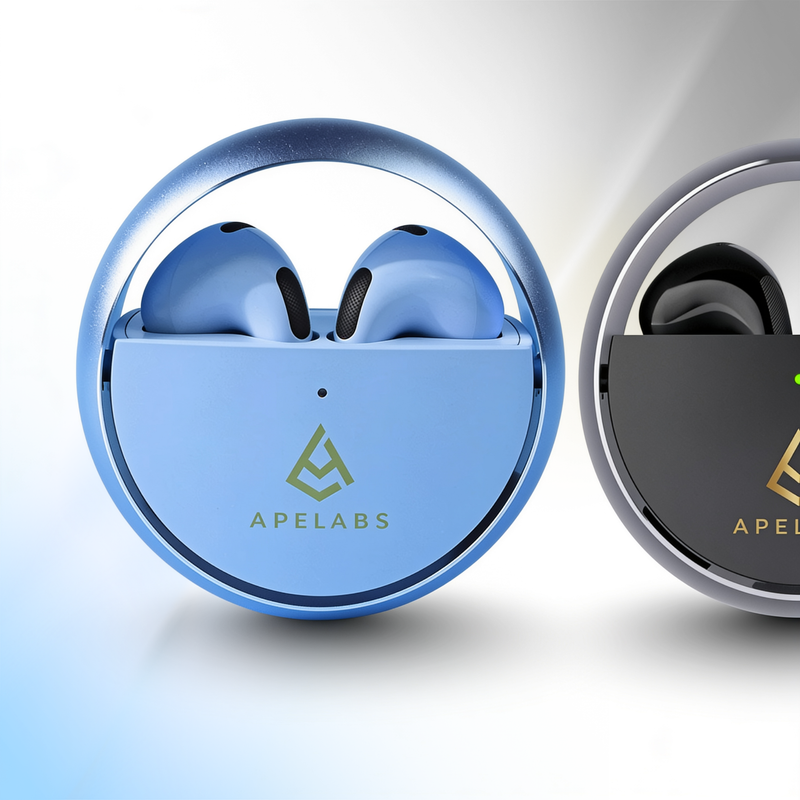 ApeLabs AirSpin Twin Pack – Set of 2 Wireless Earbuds with HD Sound, ENC Calling, Long Battery Life, Value Combo Pack