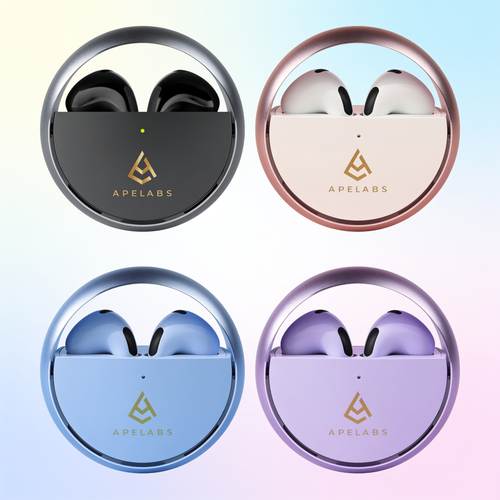 AirSpin Family Pack with all four cases arranged in a square on a pastel backdrop