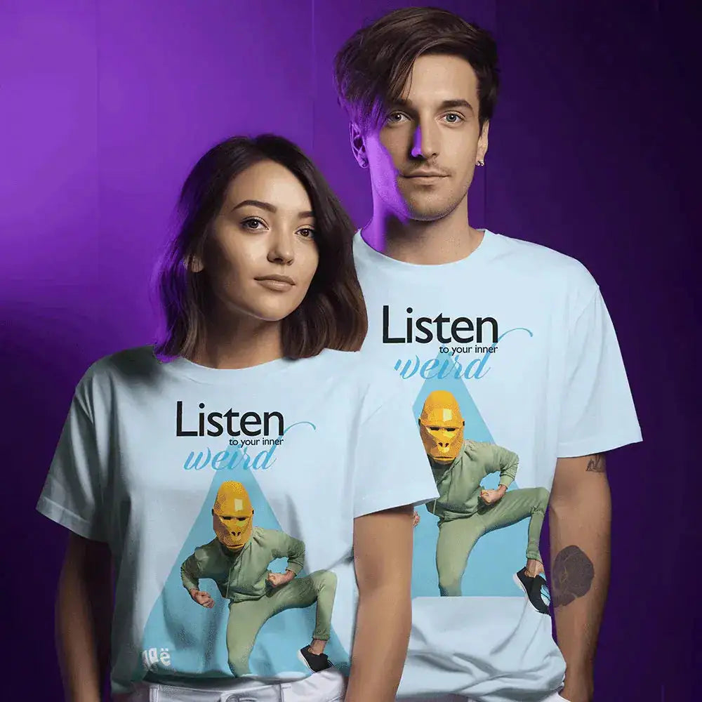 ApeLabs Unisex Tshirt Oversized- Glacier Blue