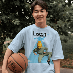 ApeLabs Unisex Tshirt Oversized- Glacier Blue