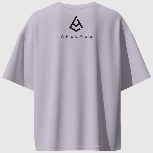 ApeLabs Unisex Tshirt Oversized-  Ash Lilac