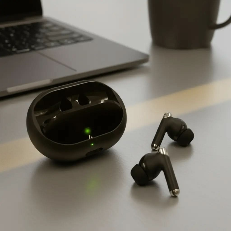 AirSpin Ultra – Premium Wireless Earbuds | Deep HD Bass, Crystal-Clear ENC Calls, All-Day Battery, Bluetooth TWS