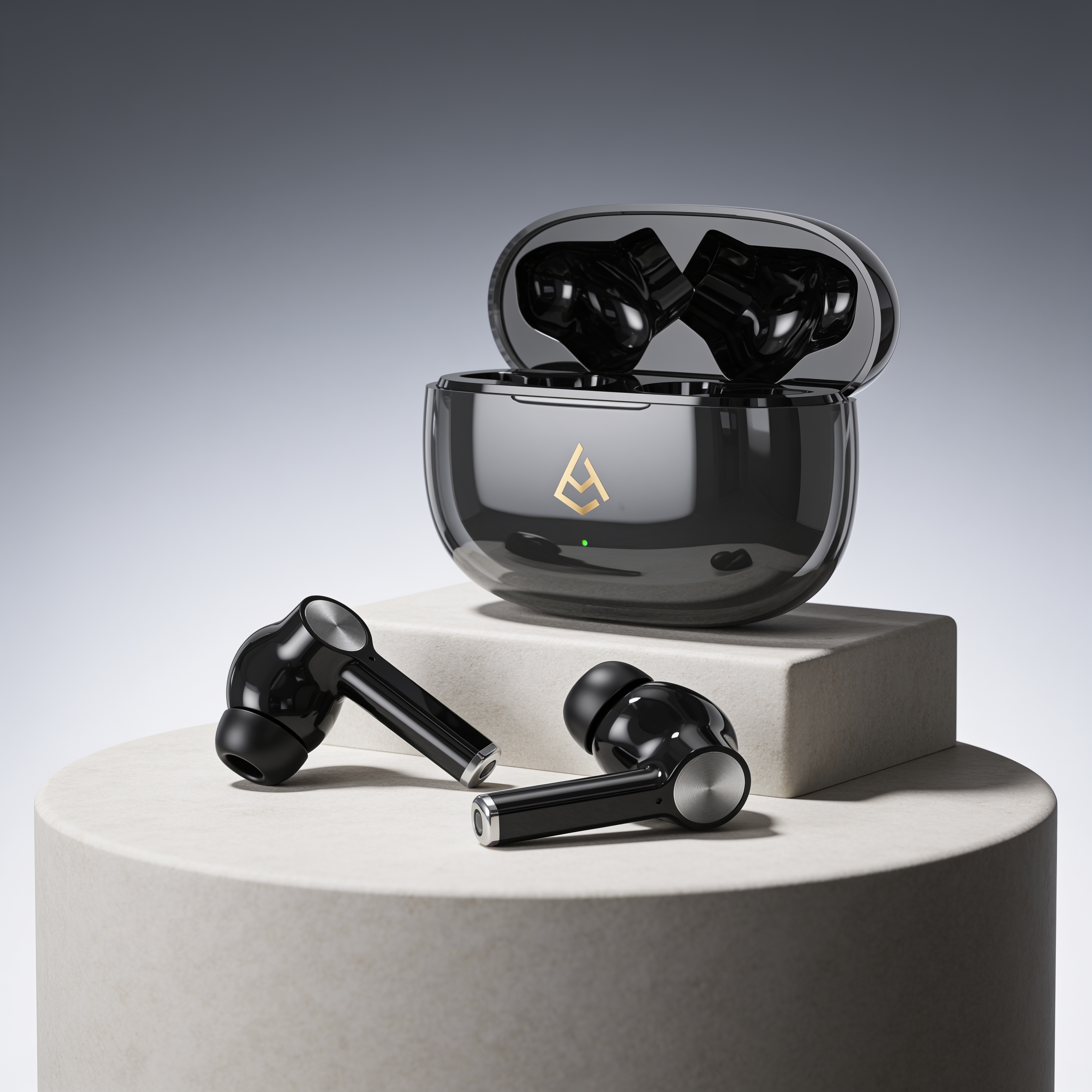 AirSpin Loaded (Cosmic Ash) – Powerful Wireless Earbuds | Deep Bass HD Sound, Crystal-Clear ENC Calls, All-Day Battery