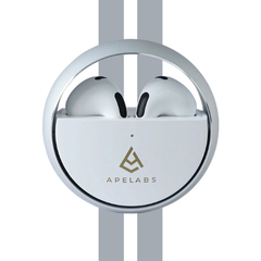 ApeLabs Lifestyle Combo – Ash Lilac Tee + Wireless Earbuds