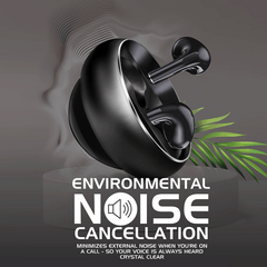 AirSpin Leather Black Premium Earbuds