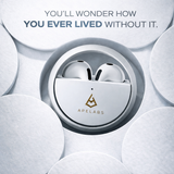 AirSpin Moon Silver Wireless Earbuds I 180° Rotating Case | HD Sound | ENC Calling | Long Battery Life