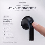 AirSpin Leather Black Premium Earbuds