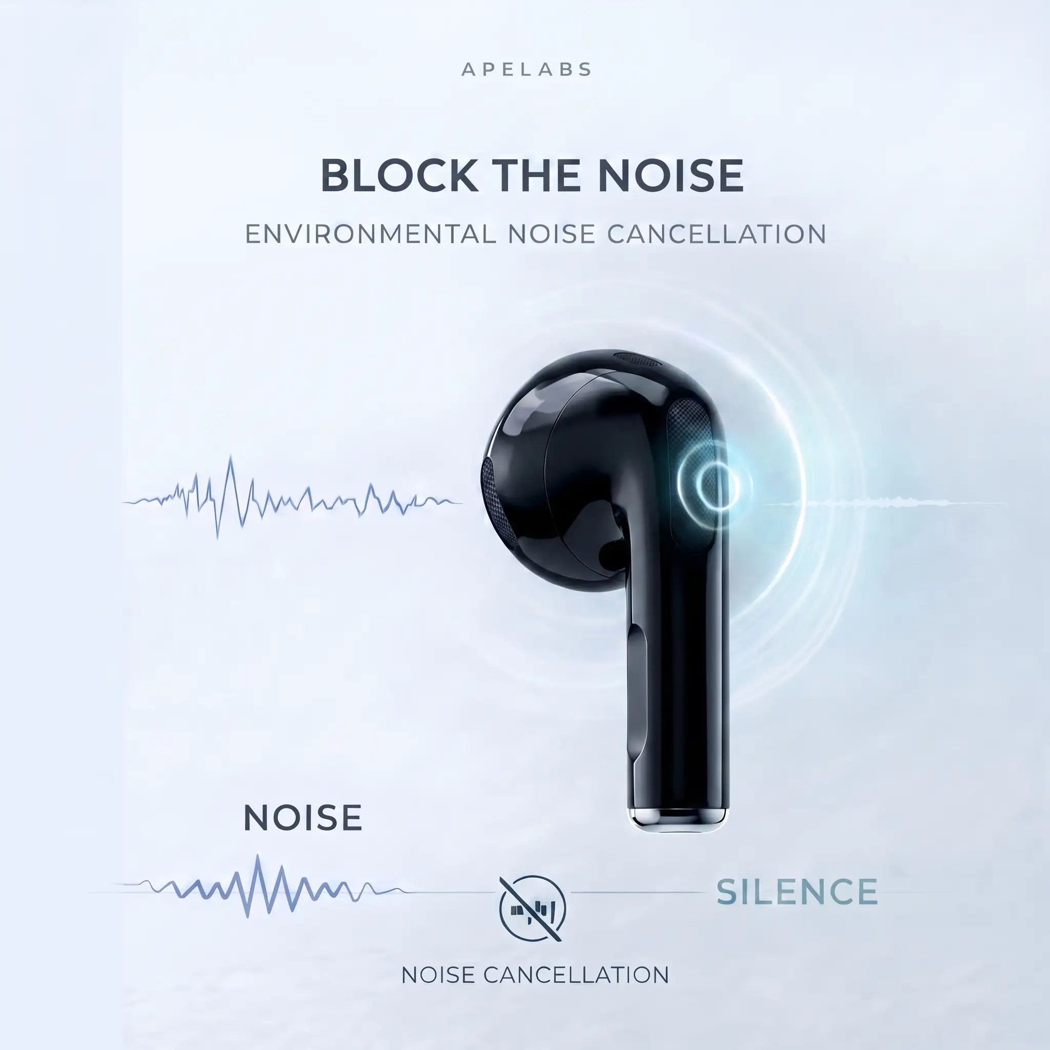 AirSpin Leather Black Premium Earbuds