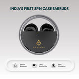 AirSpin Leather Black Premium Earbuds