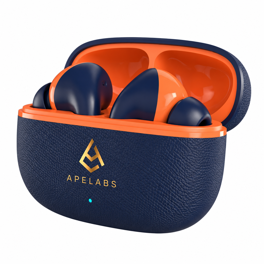 AirSpin Super Lite (Solar Flare) – Ultra-Light Wireless Earbuds | Feather-Light Fit, Vibrant HD Sound, All-Day Battery