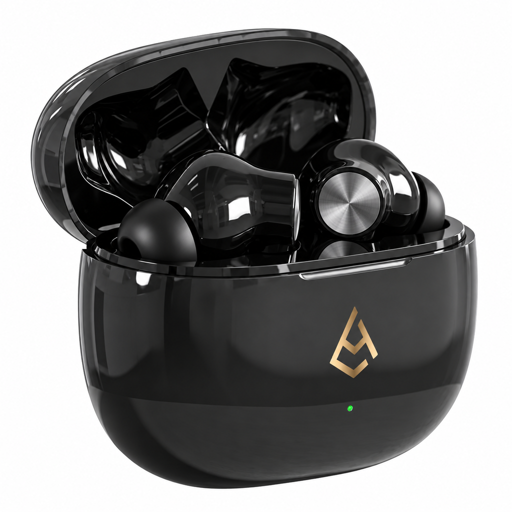 AirSpin Loaded Earbuds – Deep Bass Wireless Bluetooth TWS with ANC and ENC Calls
