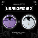 Harmony Twin Pack : 2 Airspin earbuds bringing you unmatched sound in royal style.