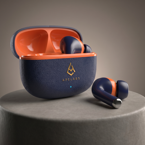 AirSpin Super Lite (Solar Flare) – Ultra-Light Wireless Earbuds | Feather-Light Fit, Vibrant HD Sound, All-Day Battery