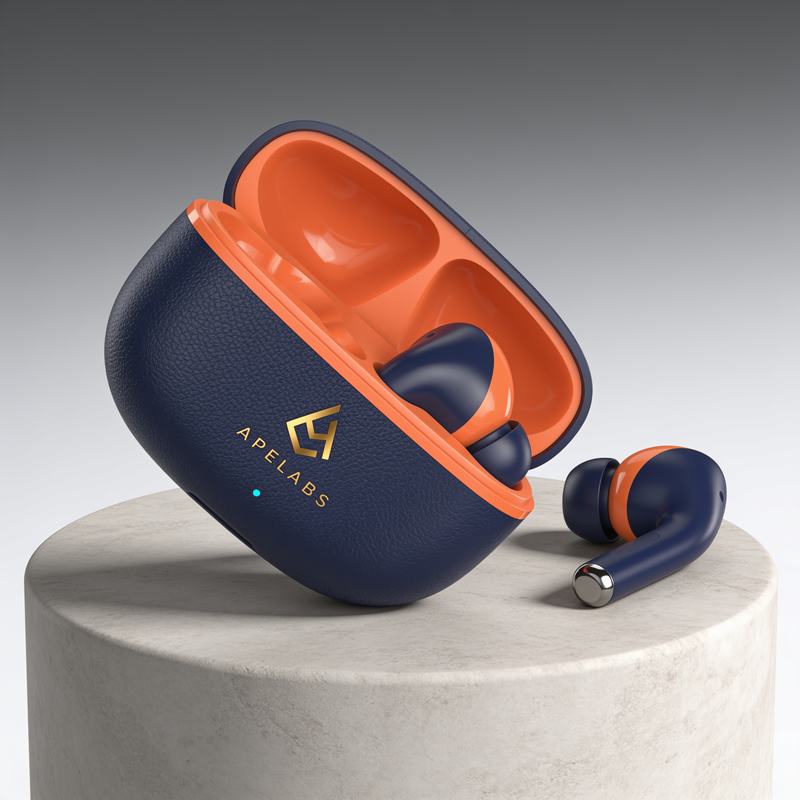 AirSpin Super Lite (Solar Flare) – Ultra-Light Wireless Earbuds | Feather-Light Fit, Vibrant HD Sound, All-Day Battery