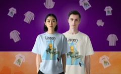 ApeLabs Duo Lifestyle Combo – 2 Oversized Tees + 2 Wireless Earbuds