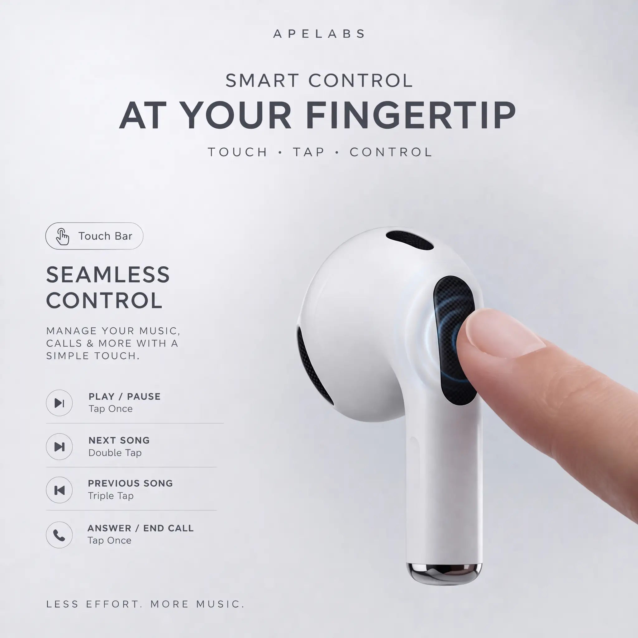 AirSpin Moon Silver Wireless Earbuds I 180° Rotating Case | HD Sound | ENC Calling | Long Battery Life